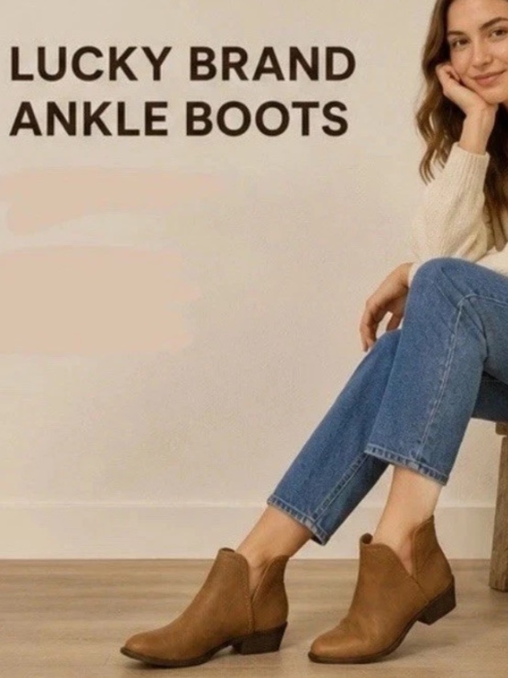 Lucky Brand Women Size 6 Brown Waltz/Tan LP-Bosha Ankle Booties New In Box